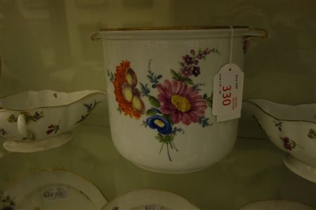 Cachepot in porcellana di Meissen decorato a 