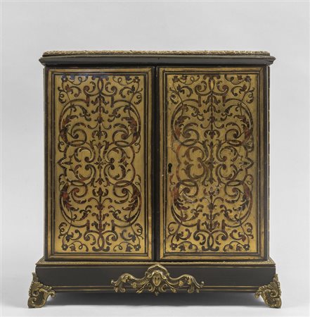 Armadietto in stile Boulle, Francia fine 