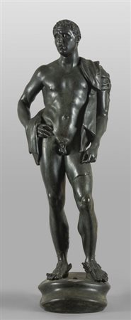 Mercurio, scultura in bronzo, sec. XIX <br>h. 