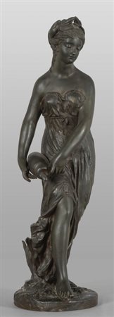Acquaiola, scultura in bronzo, f.ta alla base 