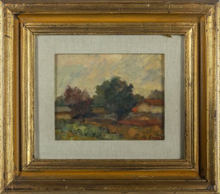 O.Lidoli<br>Paesaggio a Castelletto d'Orba, 