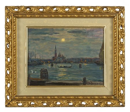 BERTO FERRARI (1887-1965) <br>Serata estiva a 