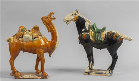 Cavallo e cammello Tang (cartellino all'interno 