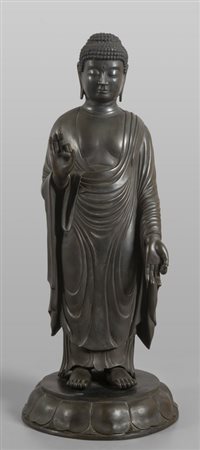 Figura di Buddha in piedi, Nepal fine 