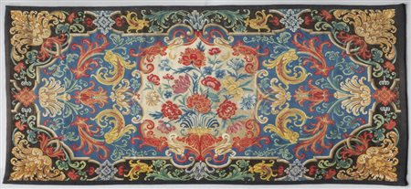 Testata da letto a piccolo punto con al centro 