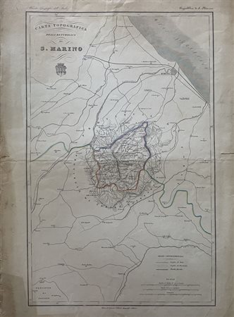 CARTA TOPOGRAFICA della Repubblica di SAN 