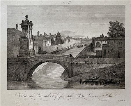 Veduta del Ponte del Trofeo fuori della Porta 