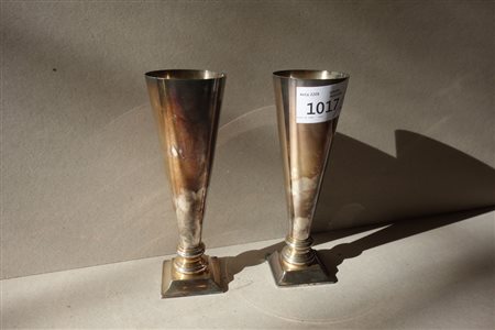 Coppia di calici in argento<br>gr.330