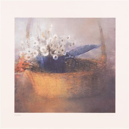 Cesto con margherite