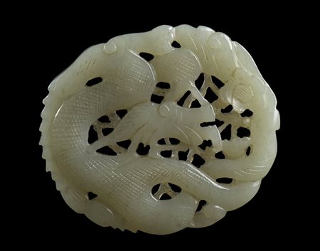 PLACCHETTA IN GIADA CÉLADON
CON DRAGO