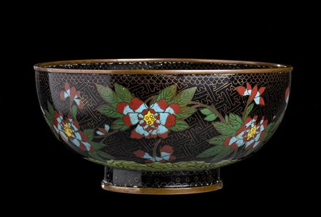 CIOTOLA IN METALLO CON SMALTI CLOISONNÉ
