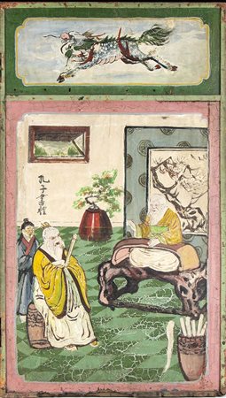 PANNELLO IN LEGNO DIPINTO