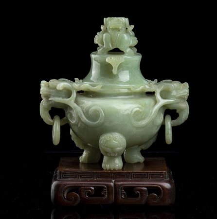 INCENSIERE IN PIETRA VERDE