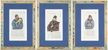 TRE DIPINTI SU CARTA