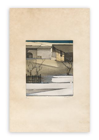 KARL PLATTNER (1919-1986) - Inverno a Burgusio, 1981