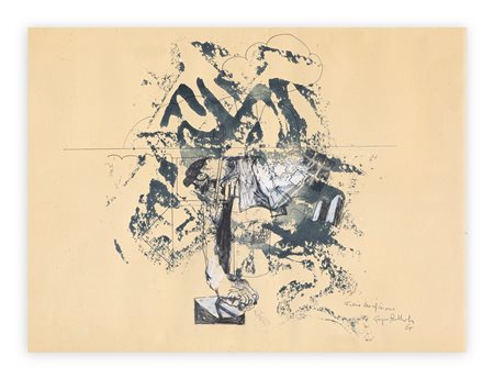 GIORGIO BELLANDI (1930-1976) - Studio crocefissione, 1965