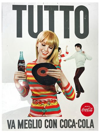 Coca Cola - Locandina su plex, 1960