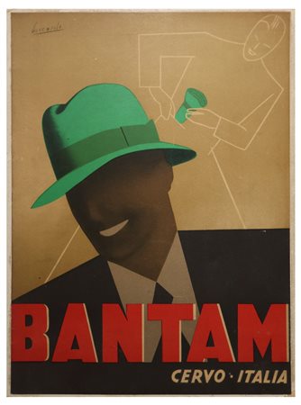Gino Boccasile - Locandina pubblicitaria originale Bantam, 1930