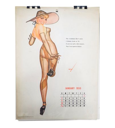 Calendario Pinup, 1955