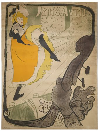 Henri de Toulouse-Lautrec (French 1864-1901)  - Poster della mostra - Jane Avril - Jardin de Paris, 1993
