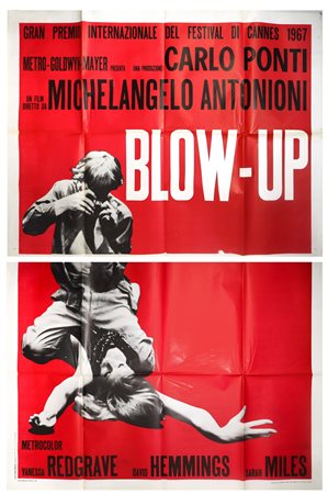 Manifesto cinema due fogli ''Blow up'', 1967