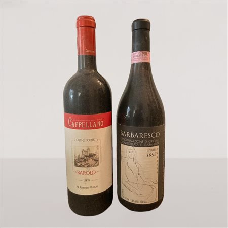  
Lotto di due bottiglie di Barolo Cappellano 2000 e Barbaresco 1993 
 