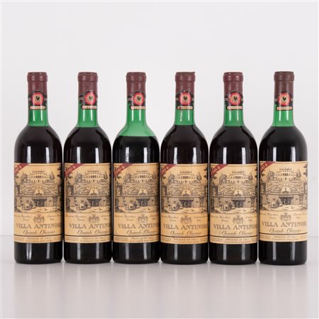  
Lotto di 6 bottiglie Chianti Villa Antinori 1964
 