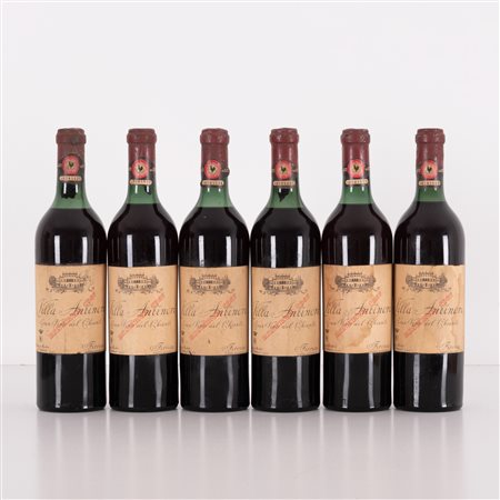  
Lotto di 6 bottiglie Chianti riserva Villa Antinori 1957
 
