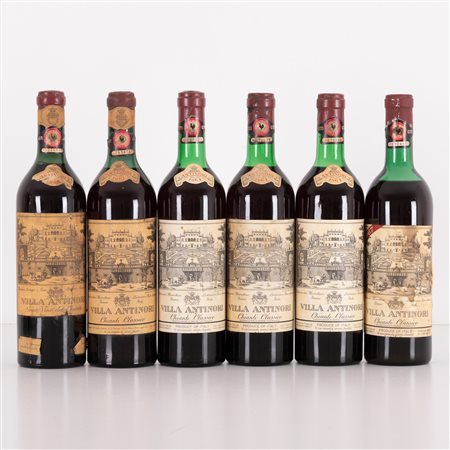  
Lotto di 6 bottiglie Chianti Villa Antinori 
 