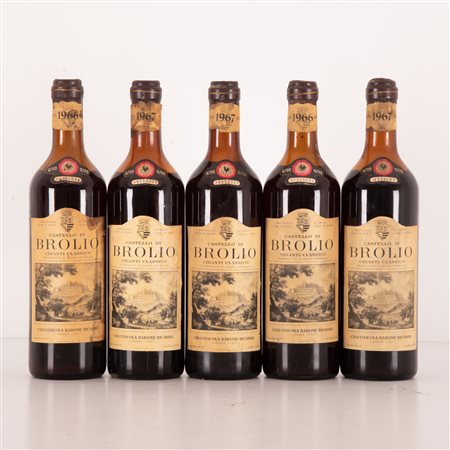  
Lotto di 5 bottiglie Chianti Barone Ricasoli 
 