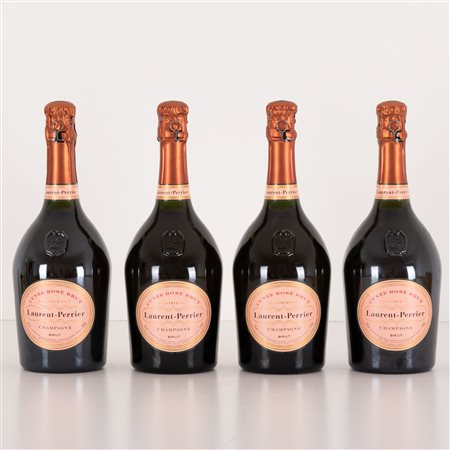  
Lotto di 4 bottiglie Champagne Rosè Laurent Perrier 
 