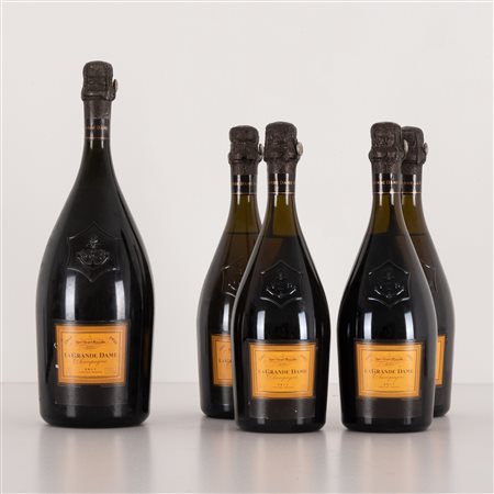  
Lotto di 5 bottiglie Champagne Veuve Clicquot Pansardin 
 