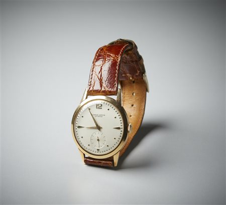 ULYSSE NARDIN  - Orologio da polso con cassa rotonda. Oro giallo 750/1000.
Modello: Le Locle.