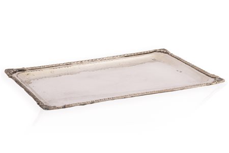 Vassoio rettangolare in argento