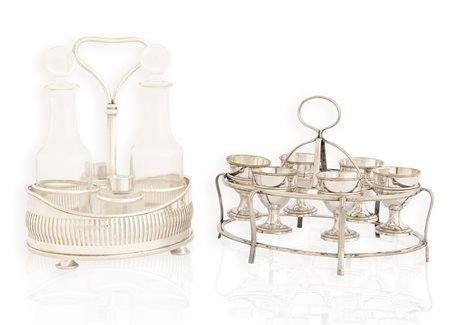 Lotto di oliera e portauova in Sheffield