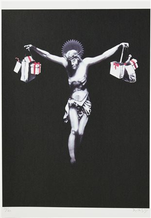 Da Banksy UNTITLED foto-litografia su carta, cm 50x35; es. 10/60 firma e...