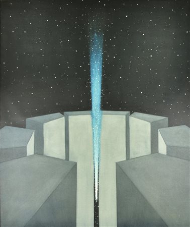 Marco Tiani ELETTROTANIA 5 olio su tela, cm 150x150 sul retro: firma, titolo...