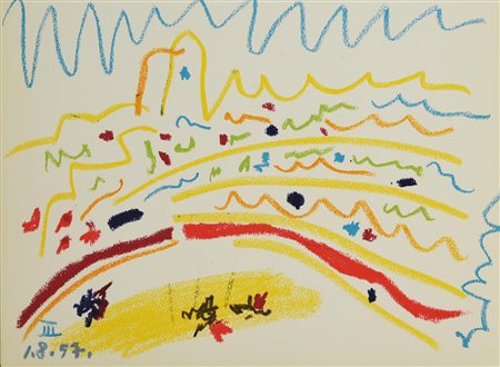 D'apres Pablo Picasso SENZA TITOLO stampa, cm 26,5x36,5