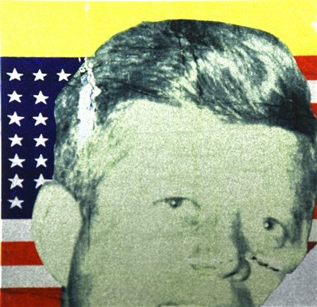 Marco Ferreri e Mimmo Rotella HOMMAGE AU PRESIDENT KENNEDY - SMALL TABLE...