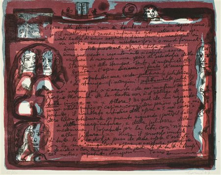 Tono Zancanaro EPIGRAMMI PALATINI volume illustrato da 6 acqueforti di Tono...