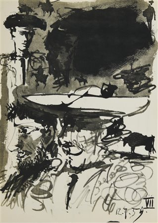 D'apres Pablo Picasso SENZA TITOLO stampa, cm 37x27