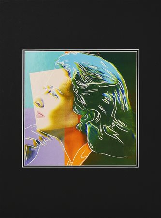 Da Warhol Andy INGRID BERGMAN foto-riproduzione su cartoncino, cm 23x22,5...