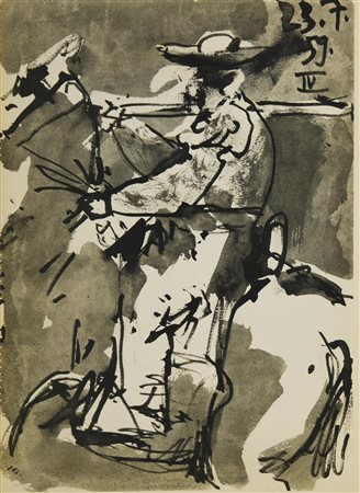 D'apres Pablo Picasso SENZA TITOLO stampa, cm 37X27