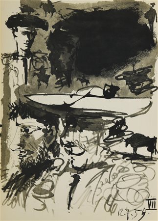 D'apres Pablo Picasso SENZA TITOLO stampa, cm 37x27