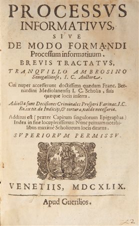 Tranquillo Ambrosini. Processus informatiuus sive De Modo formandi processum...