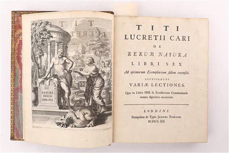 Titi Lucretii Cari. De Rerum Natura libri sex Ad optimorum exemplarium fidem...