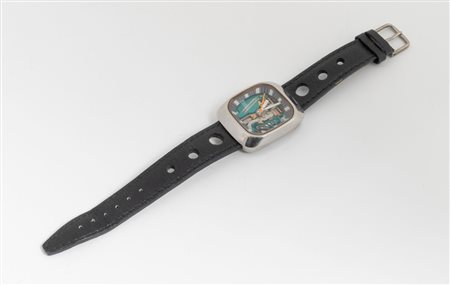 OROLOGIO DA POLSO BULOVA Modello Accutron Spaceview, cassa in acciaio 42 x 34...