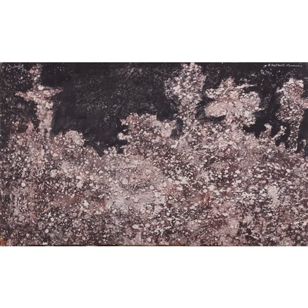 Jean Dubuffet (1901-1985) Paysage tavelé aux arbres, 1954                                                                              