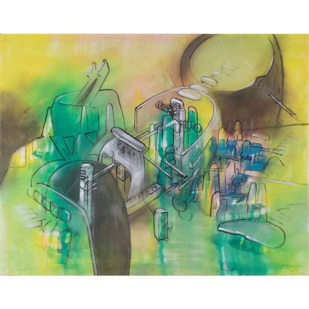 Roberto Matta (Roberto Matta Echaurren) (1911-2002) Composition, circa 1958-60                                                         