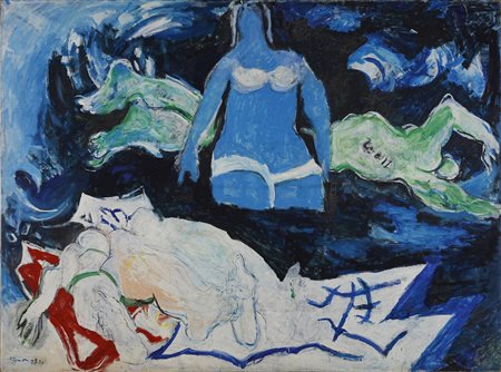PIGNON EDUARD (1905 - 1993) - Le bleu de la mer (La Coudoulière).